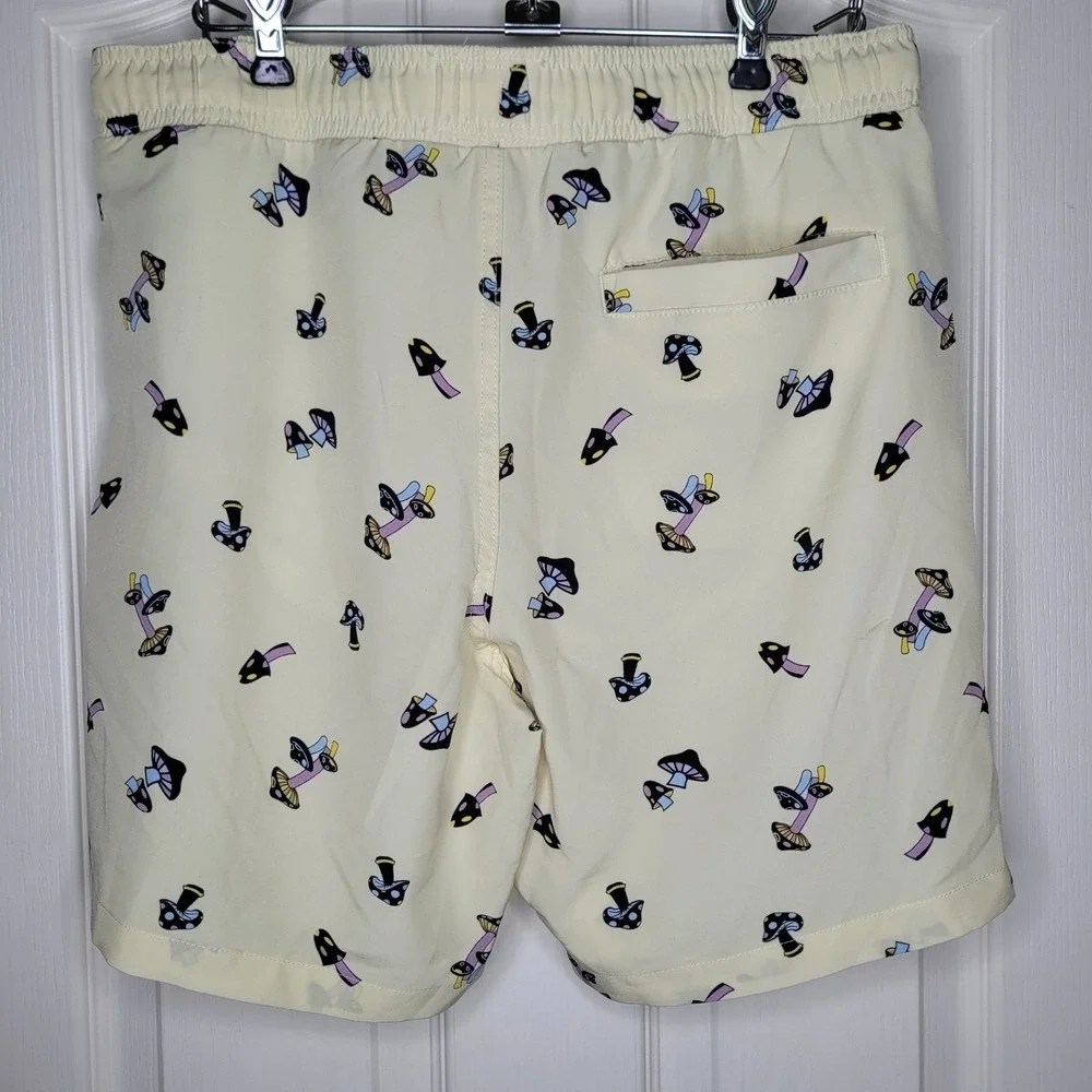 Fresh Prints Of Bel-Air Mushrooms Print Swim Trunks Men's M Novelty